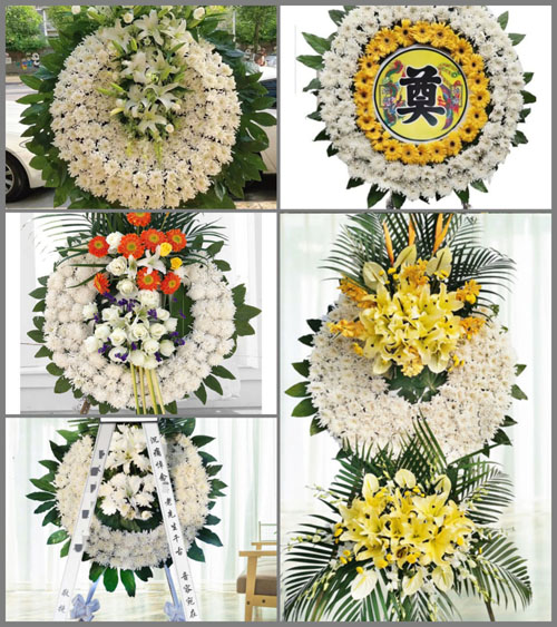 山东青岛黄岛区王台镇河西董村花圈速递